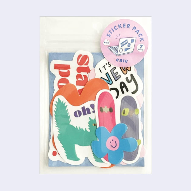 Sticker - Animal and People Washi Sticker Book - Cat, Girl, Rabbit, Unicorn