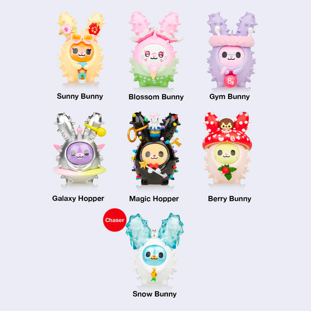 Sunny Bunnies Sunny Squad Plush Beanies Characters 5 Pack 
