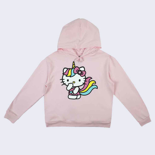 Girls' Hello Kitty & Friends Dreamy Pullover Sweatshirt - Pink Xs : Target