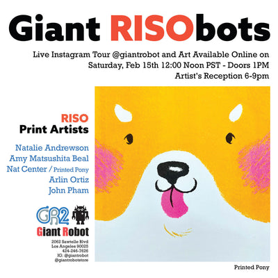 Giant RISObots: A RISOgraph Print Art Exhibition