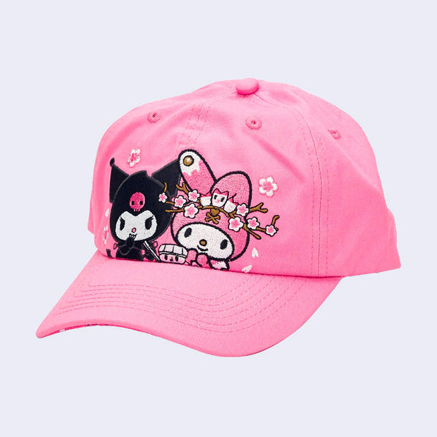 Hello Kitty & Friends Women's Kuromi Adjustable Baseball Hat - Pink