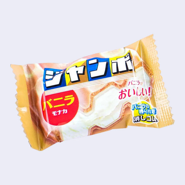 Eraser packaged like a Vanilla Monaka Jumbo ice cream bar.