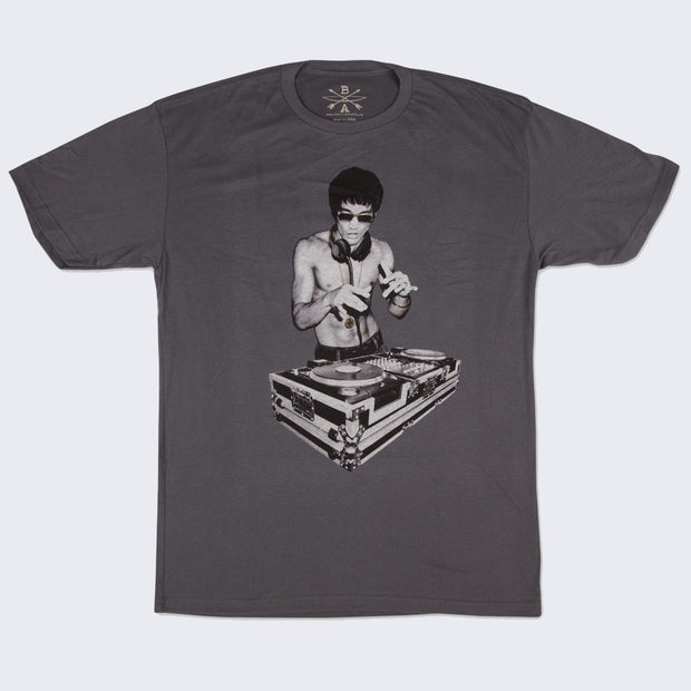 (Charcoal DJ GiantRobotStore and Arrow T-shirt Lee Bruce Bow – Gray) -