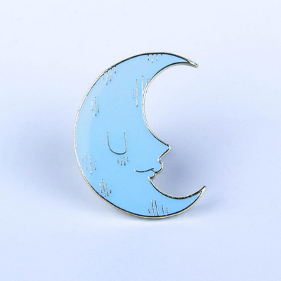 Yoskay Yamamoto Moon Enamel Pin (Glow-in-the-Dark)