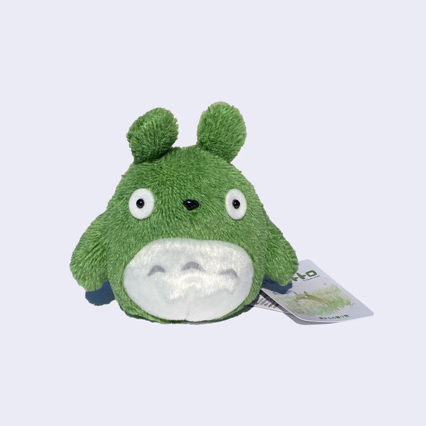 Small green Totoro plush.