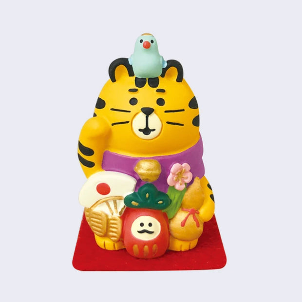 Miniature Animal Figure - Tiger Maneki