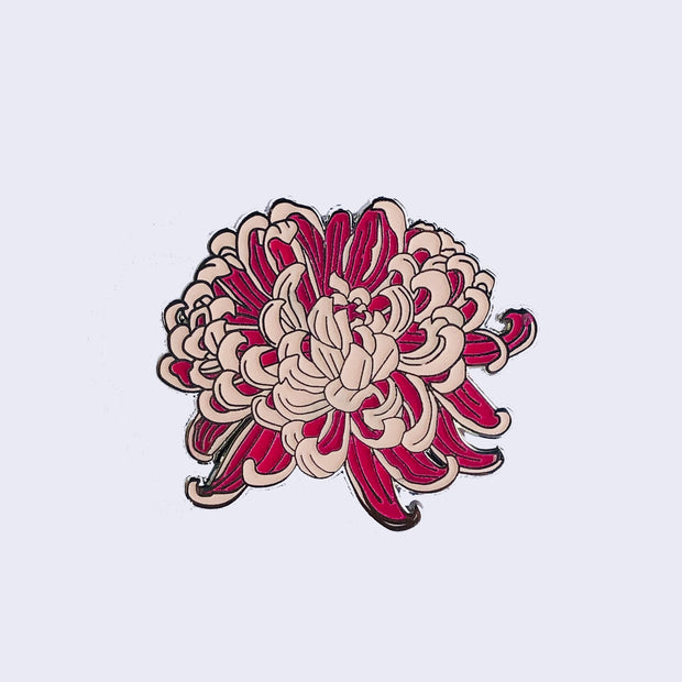 Giant Robot - Chrysanthemum Enamel or Lapel Pin and Glows in the Dark