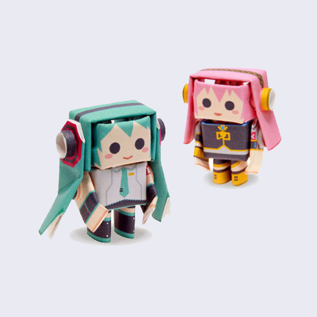 Piperoid - Paper Pipe Figure Set (Hatsune Miku Series - Miku & Luka)